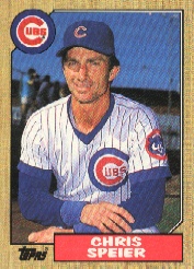 1987 Topps Baseball Cards      424     Chris Speier